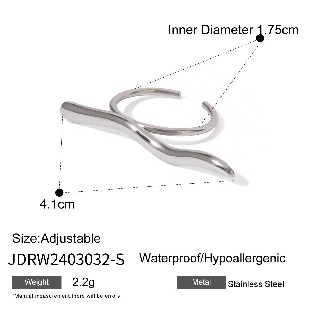 Sofi Modern Asymmetrical Ring - JDRW2403032-S [UU4Z2JNG]