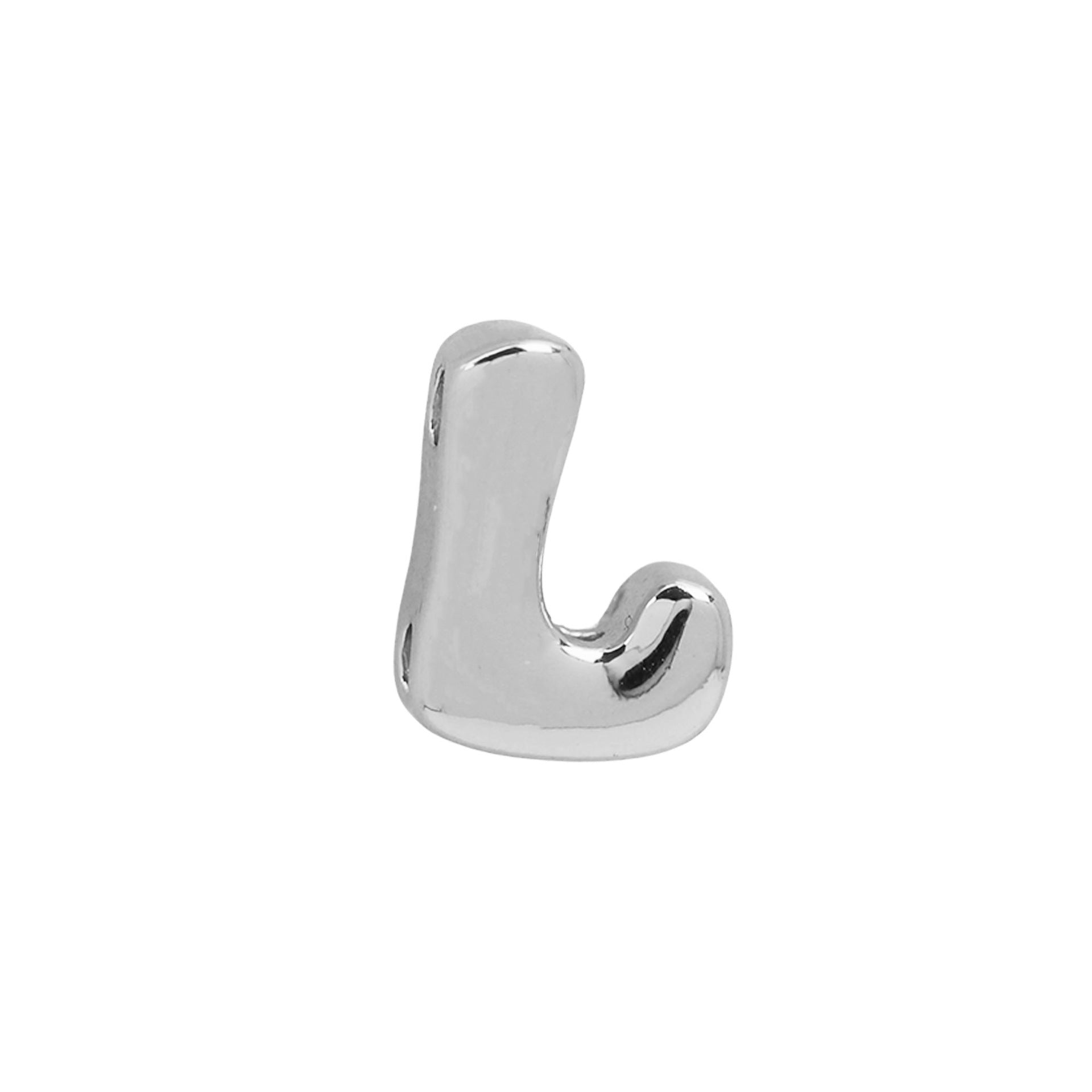 Aviva Brass Letter Pendant - Silver L (Pendant Only) [BAT63NB5]