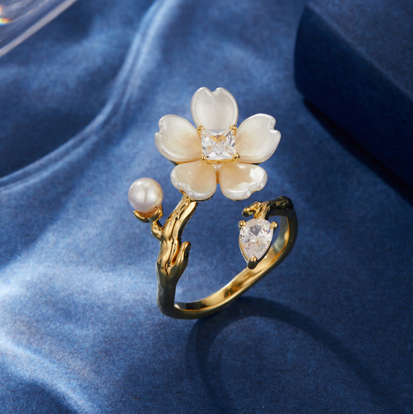 Chaya Pearl Blossom Ring - Style 2 [WP9IWHZG]