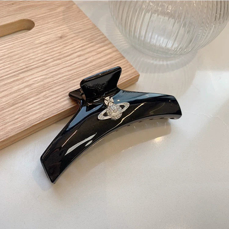 Calista Orb Star Claw Clip - Black