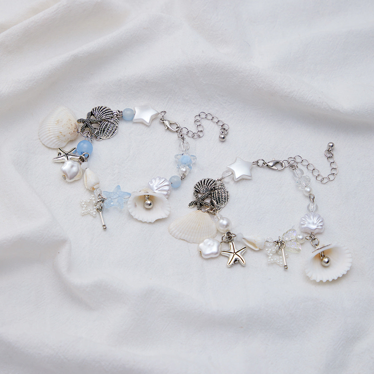 Hajra Dainty Shell Charm Bracelet - Silver Style 1 [PWG4GF4G]