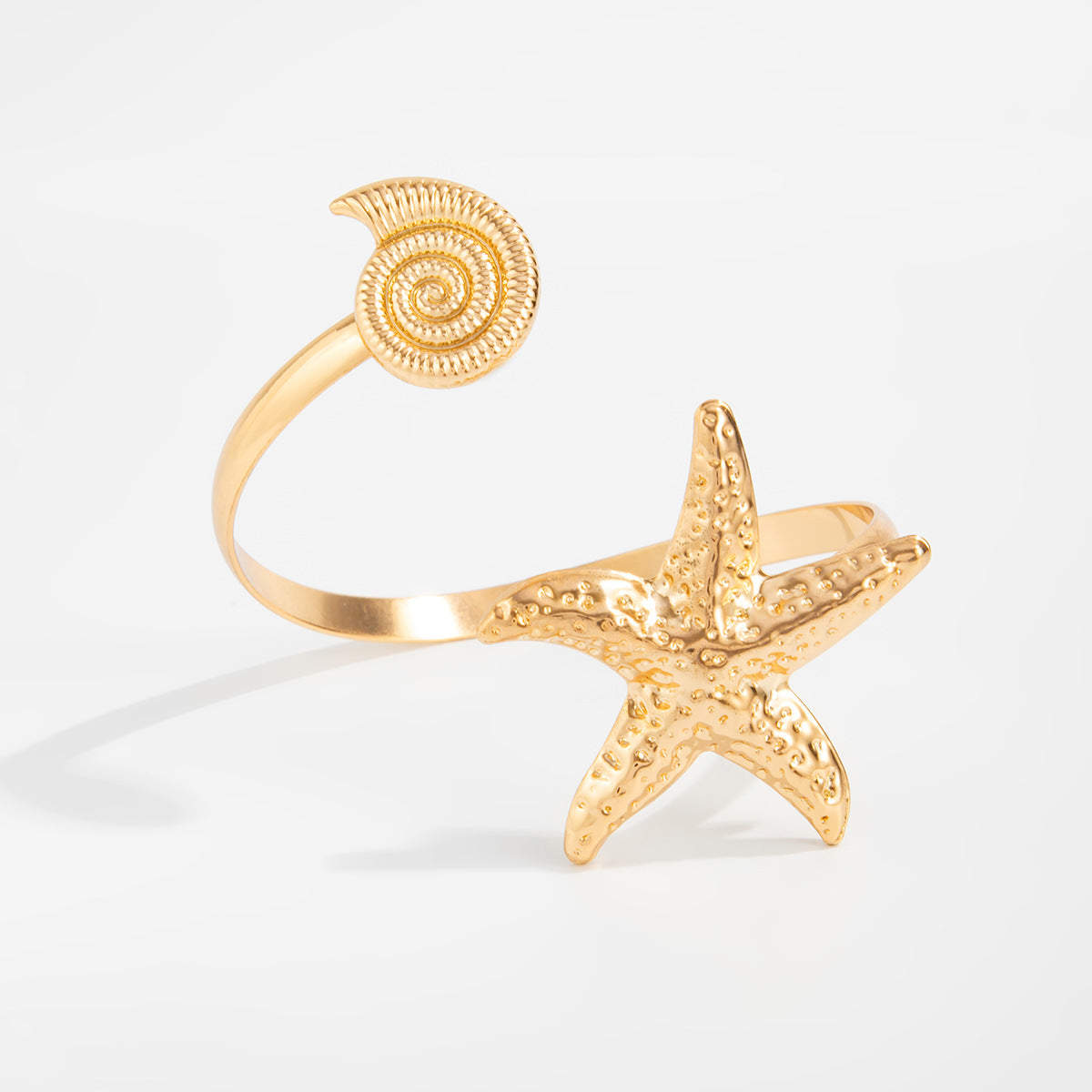 Nariyah Starfish Conch Arm Cuff - Gold [IWRUZJJQ]