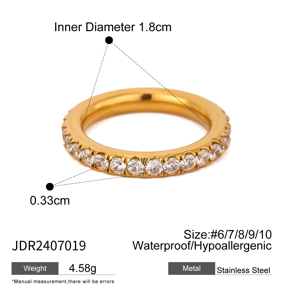 Emory Geometric Zircon Ring - Geometric Style, Size 6 [BAYN09EJ]