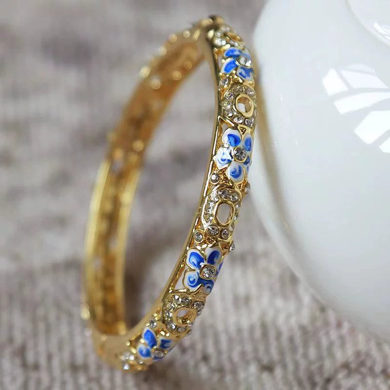 Hayat Palace CloisonnŽ Bracelet - Purple