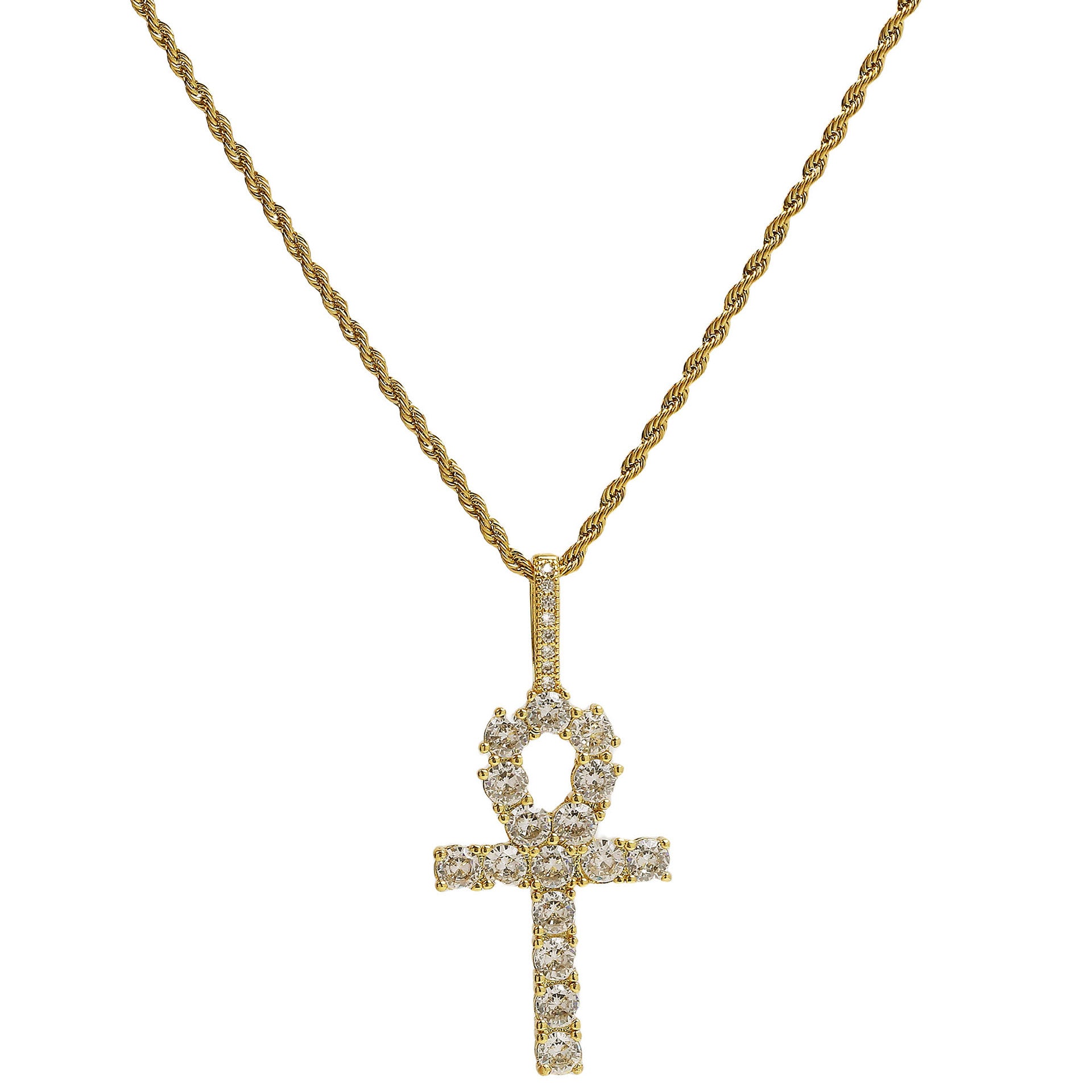 Unique Zircon Cross Pendant Necklace - Cross Pendant Style K [GQZ5A4F3]