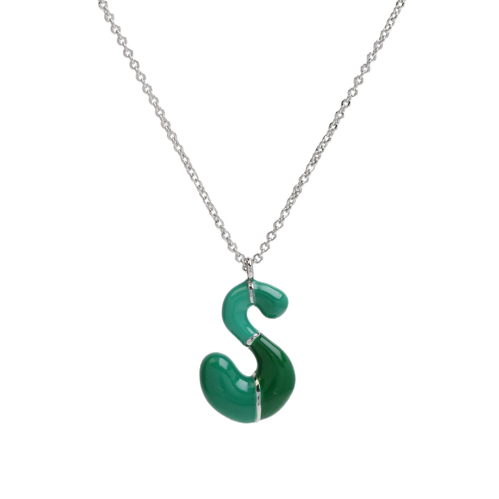 Victory Initial Bubble Necklace - Necklace S [HJHUQGDT]