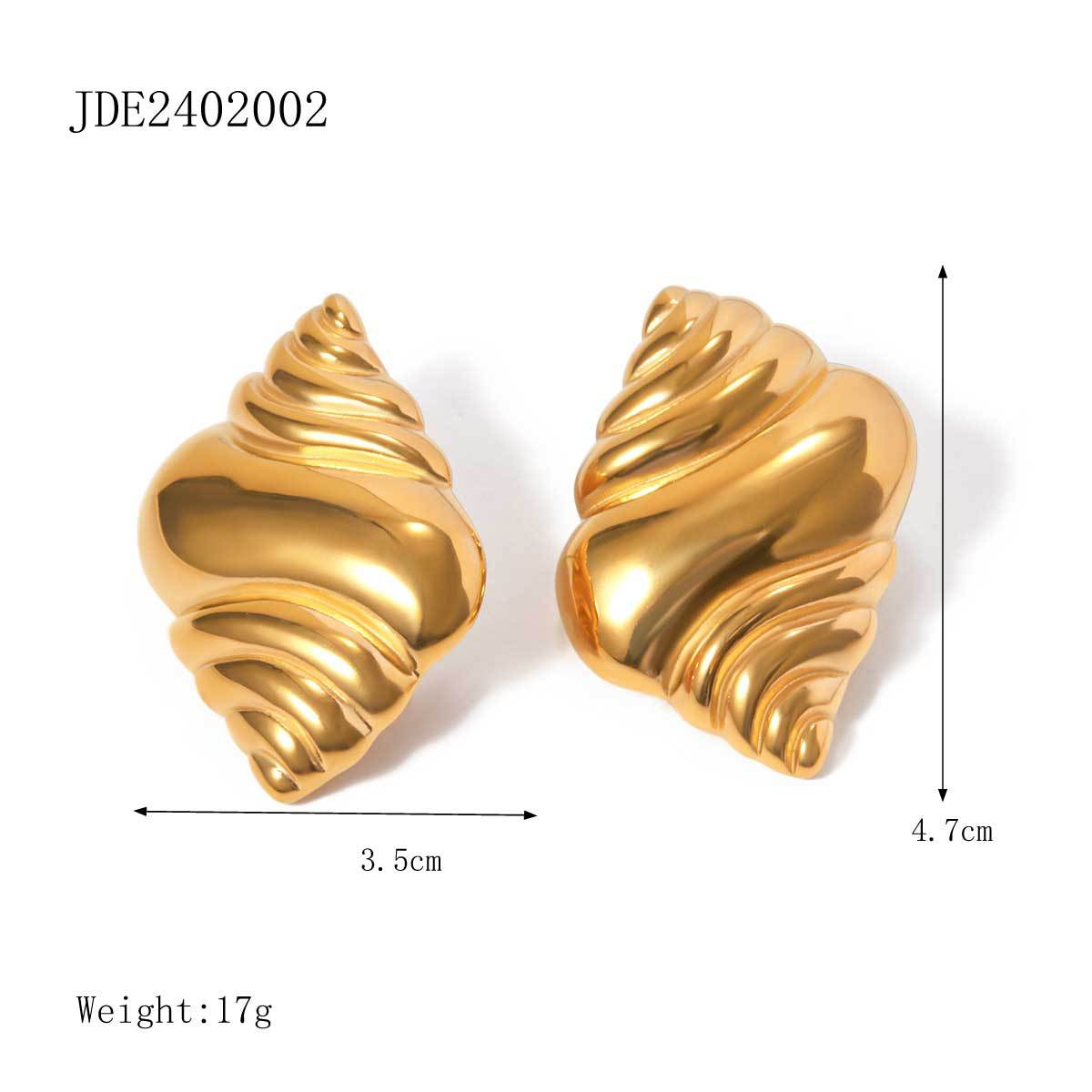 Emaleigh Coastal Conch Earrings - JDE2402002 [CXAKEB2K]