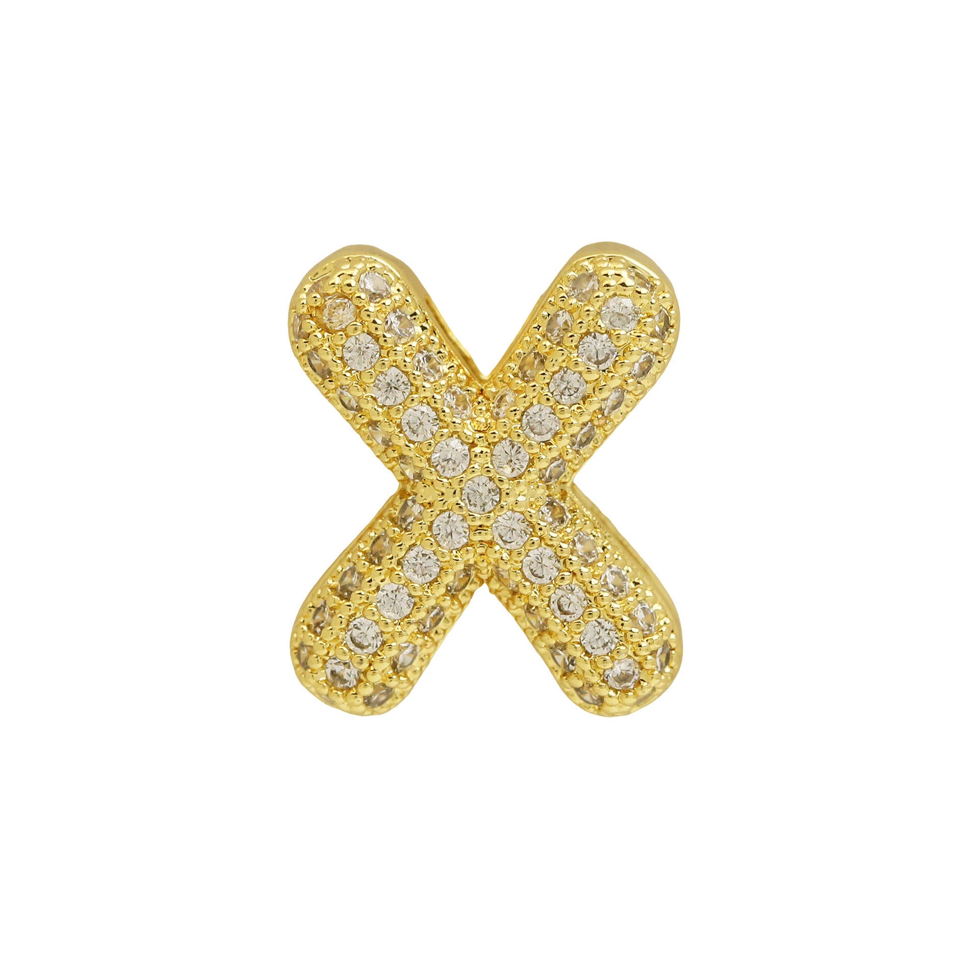 Israa Gold Bubble Letter Bracelet - X [XO5LUW2F]