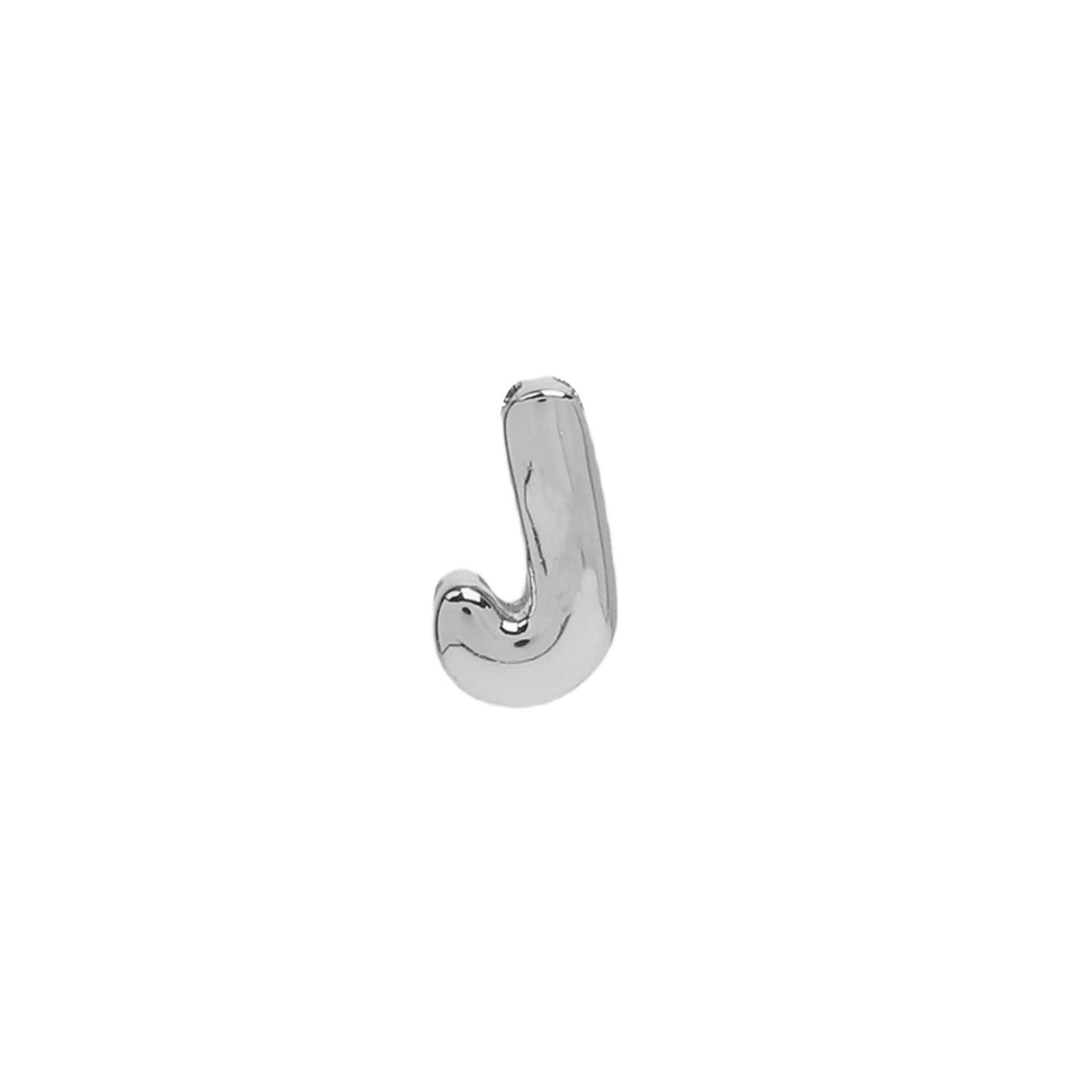 Rina Bubble Initial Charm - Platinum J (Charm) [604IIEX2]