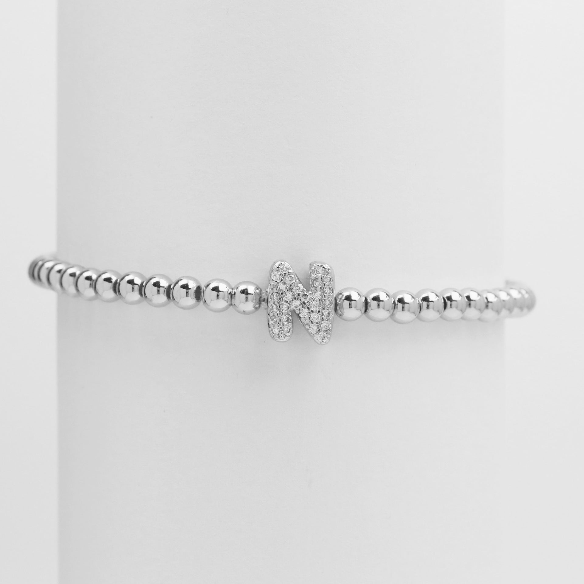Aloni Bubble Letter Bracelet - Silver N [JWI6ANHZ]