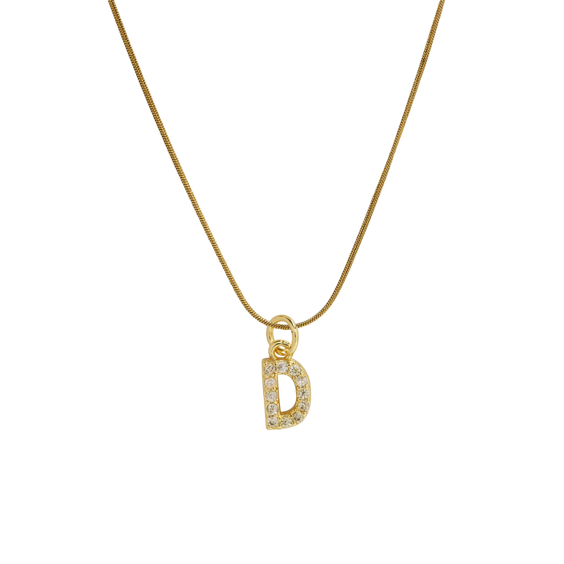 Killian Initial Zircon Necklace - D [1OAO8EK6]
