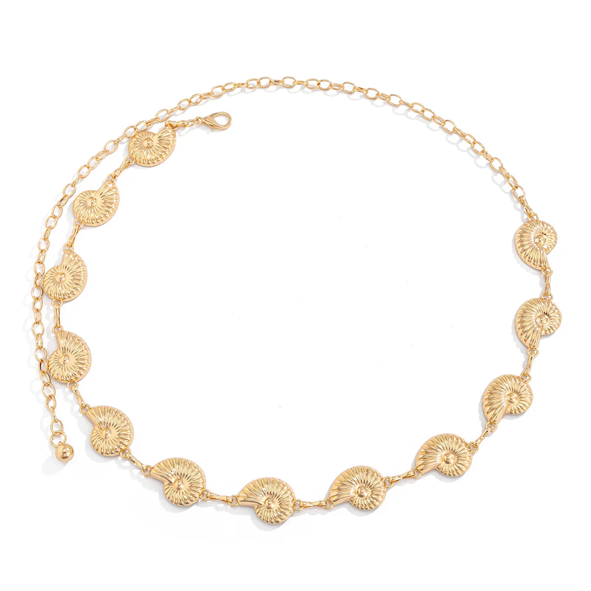 Kristina Delicate Conch Waist Chain - Gold