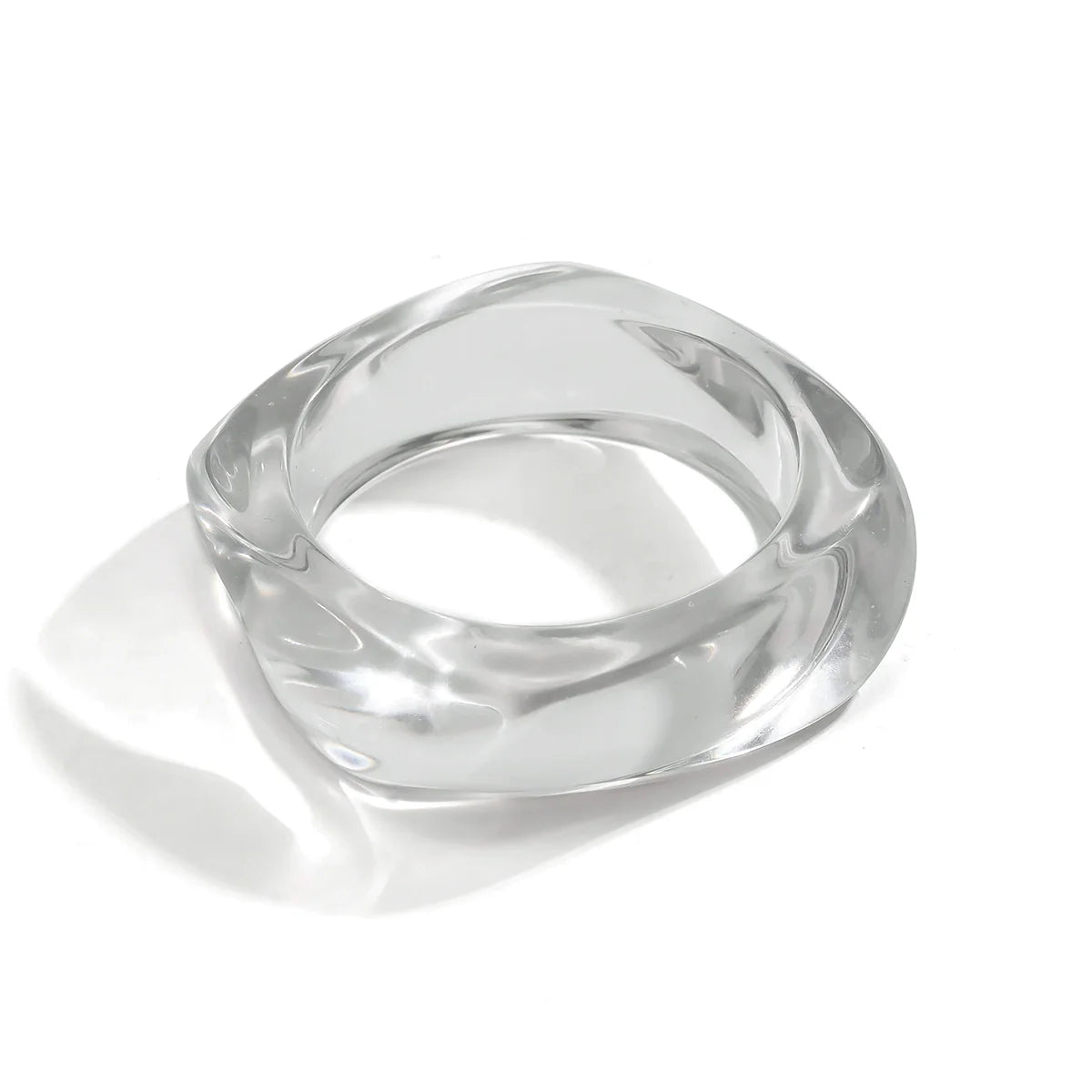 Takiyah Irregular Acrylic Bracelet - Clear