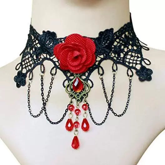 Amran Crystal Lace Choker - Style 31 [U3JGMGAO]