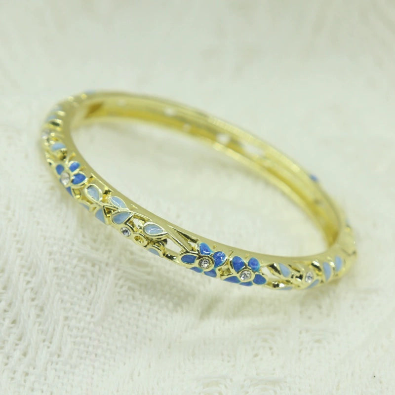Adrianna Cloisonné Enamel Bracelet - Lake Blue [1NQXAFSC]