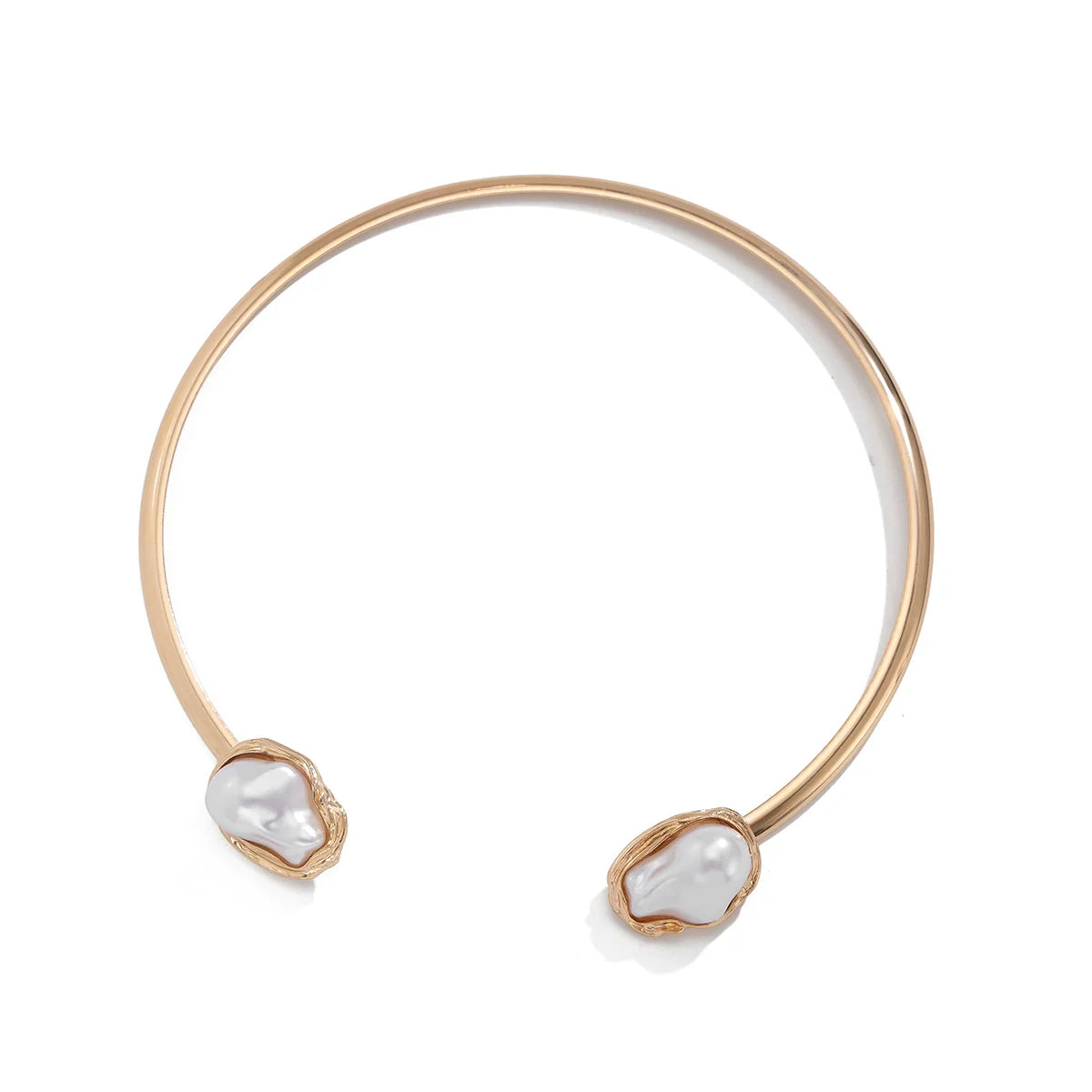 Faithlyn Baroque Pearl Jewelry - Choker Gold