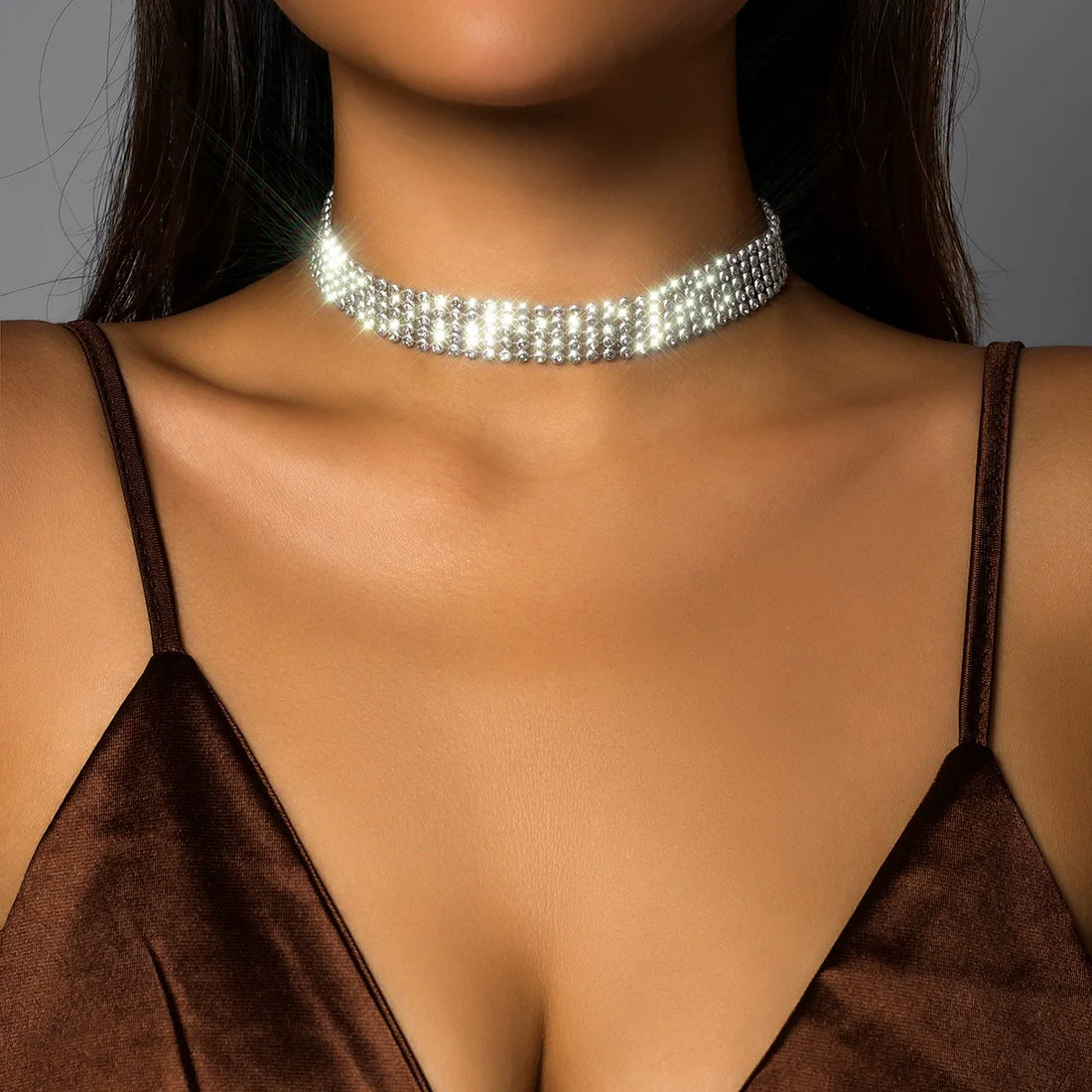 Morghan PavŽ Choker Necklace - 02 White K