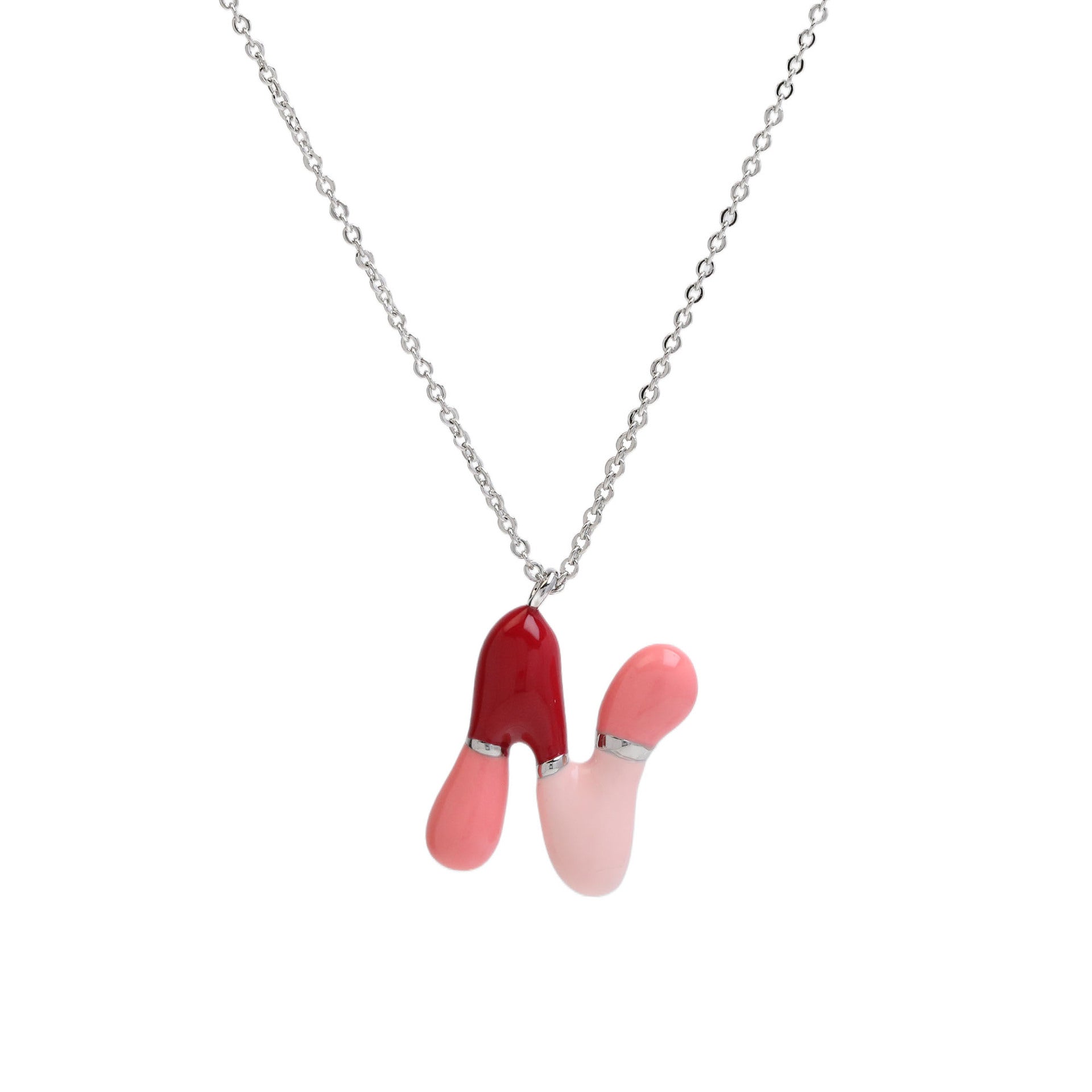 Victory Initial Bubble Necklace - Necklace N [ME0Z7C6E]