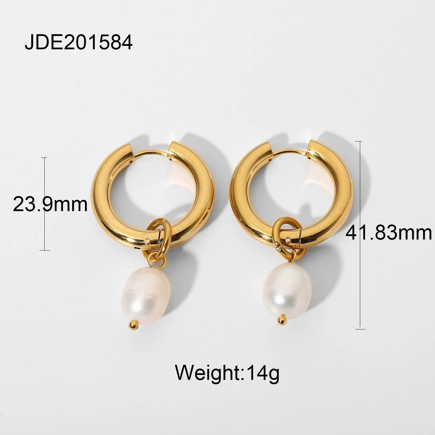 Marygrace 18K Gold Pearl Earrings - JDE201584