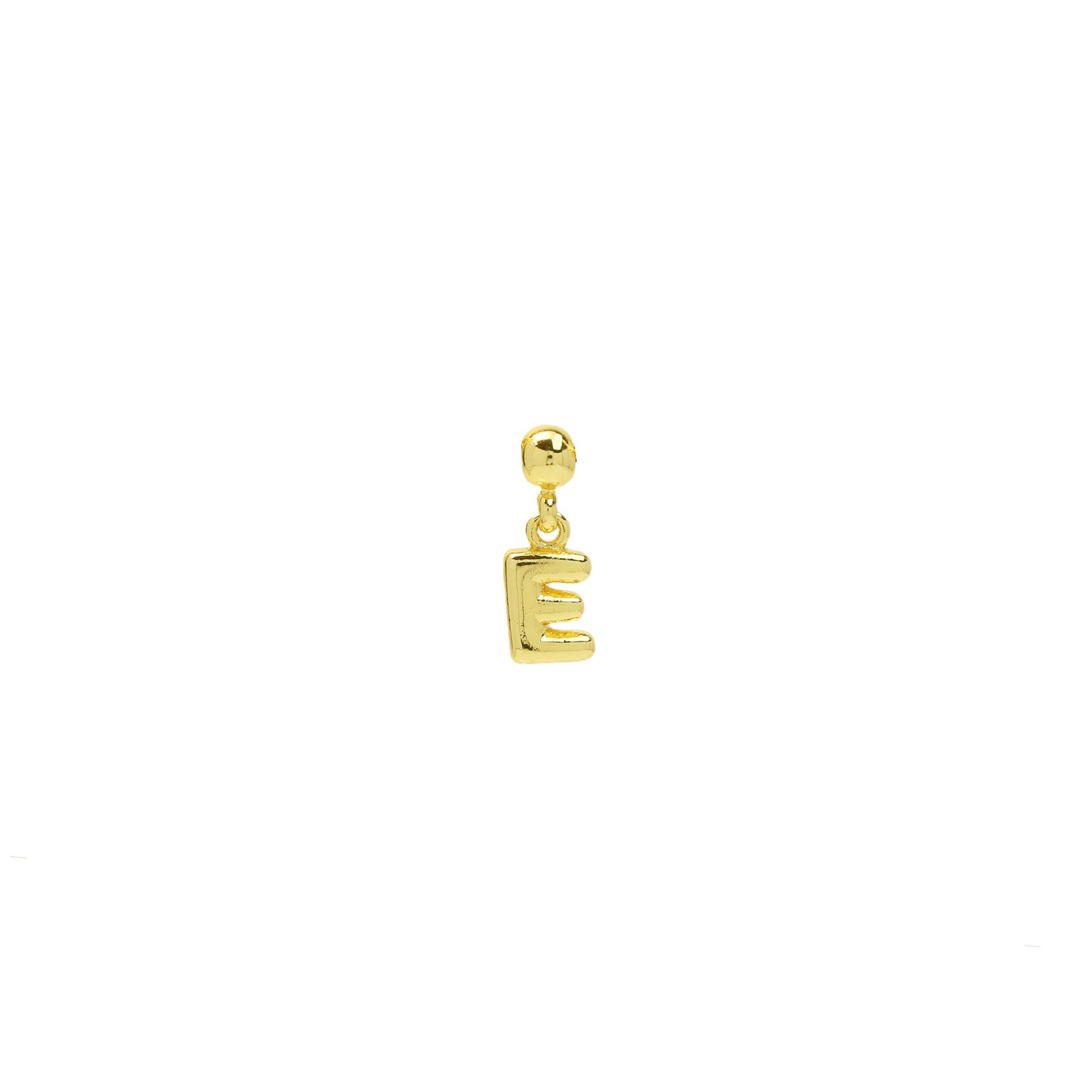 Yana Gold Bubble Initial Necklace - Gold Bubble Letter E Necklace [XIQZA55K]