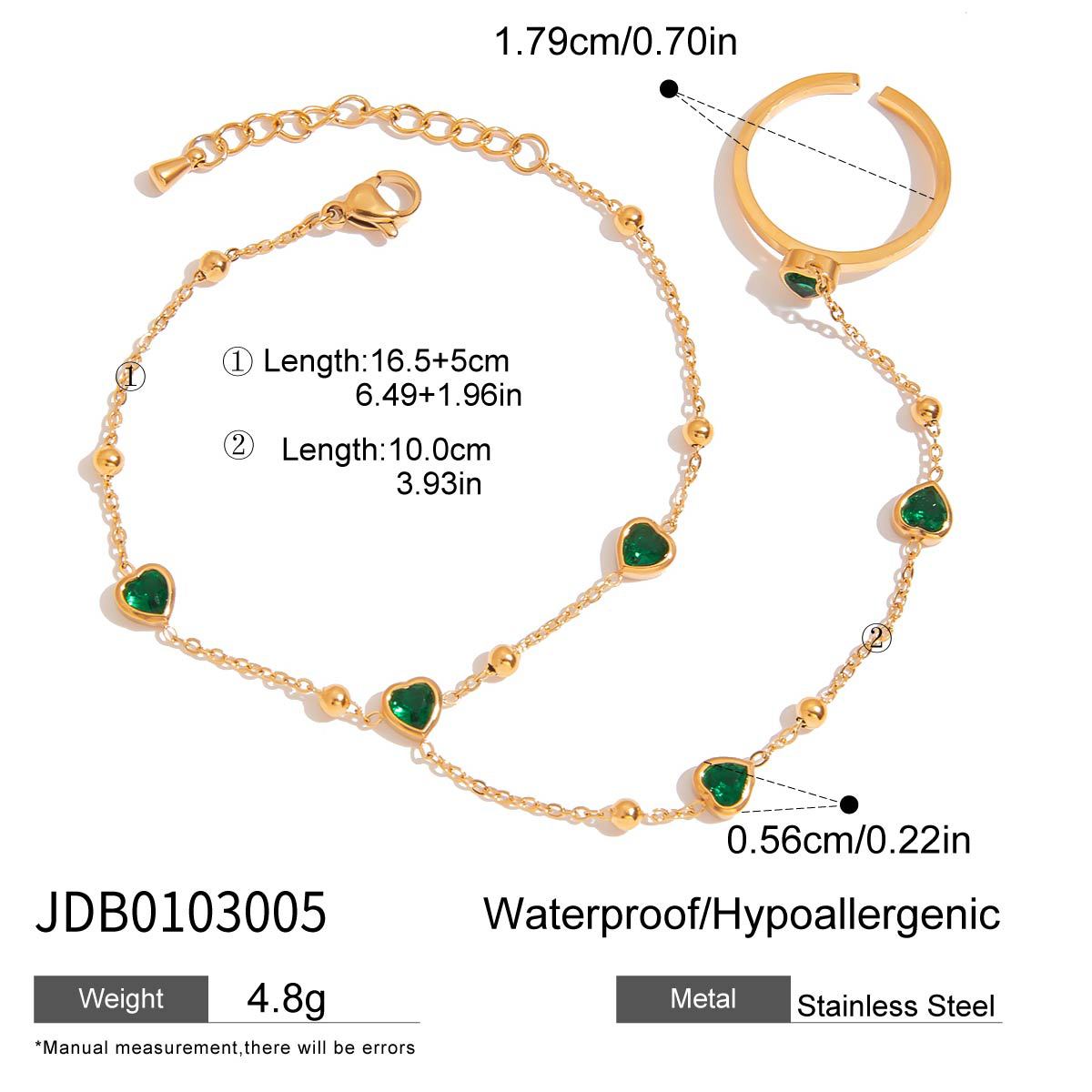 Reena Linked Ring Bracelet - JDB0103005 [2YGXCD79]