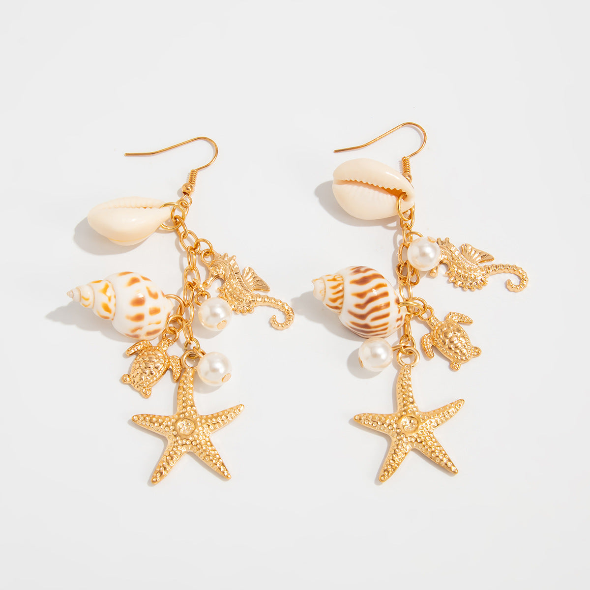 Carolina Starfish Statement Earrings - Gold [4QZ6GFCG]