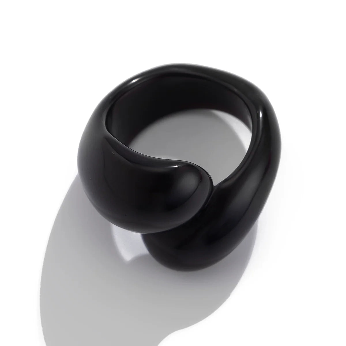 Kyli Candy Waterdrop Ring - Black