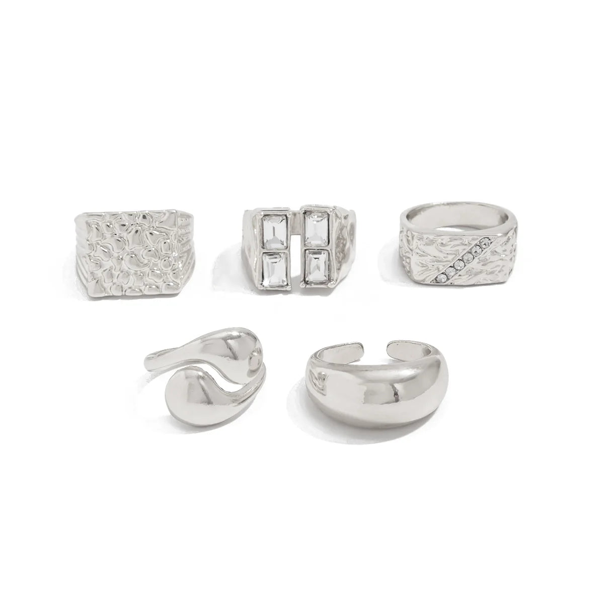 Kirra Delia Stacking Ring Set - Silver