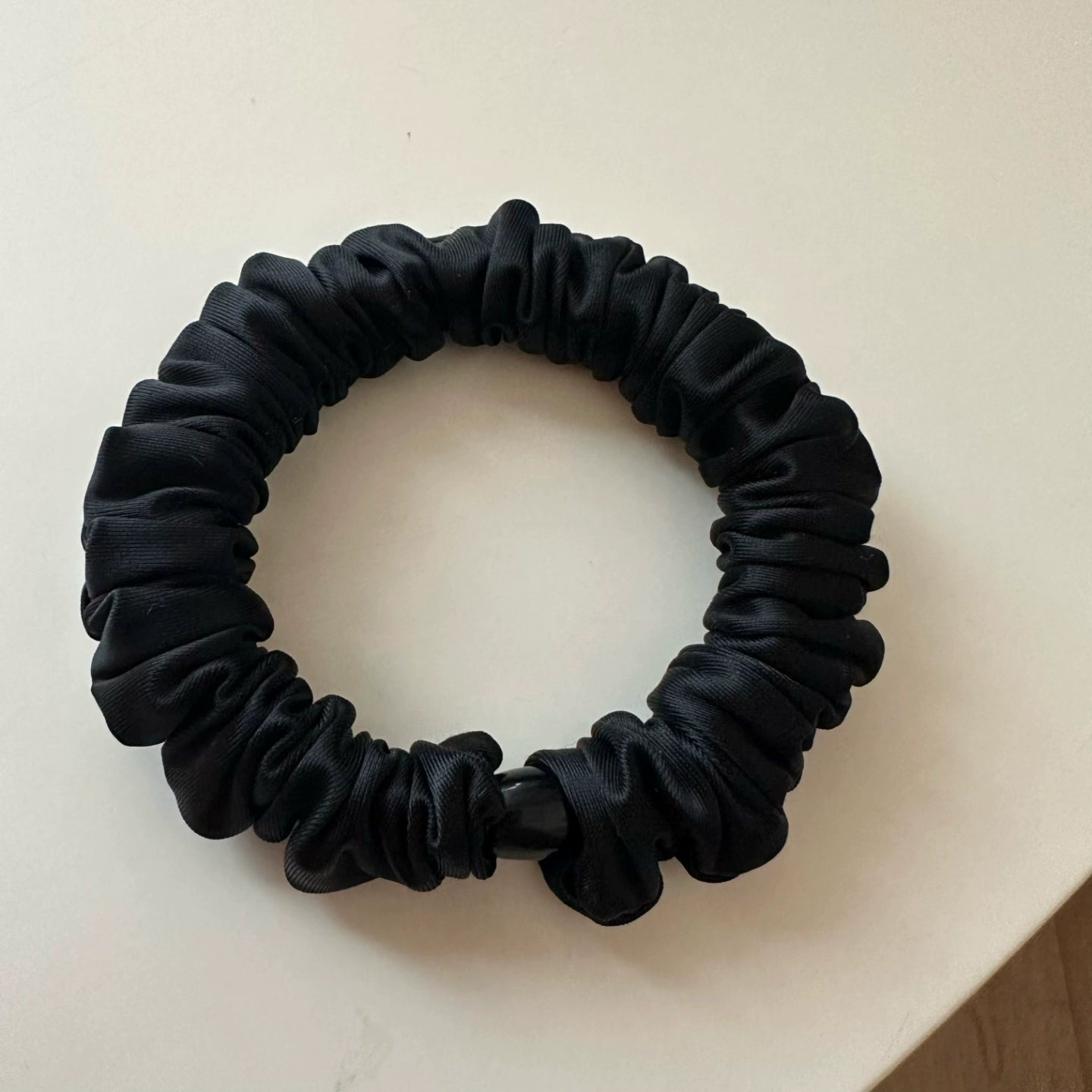 Khalani Satin Hair Scrunchie - Black (Single) [A3REQC0W]