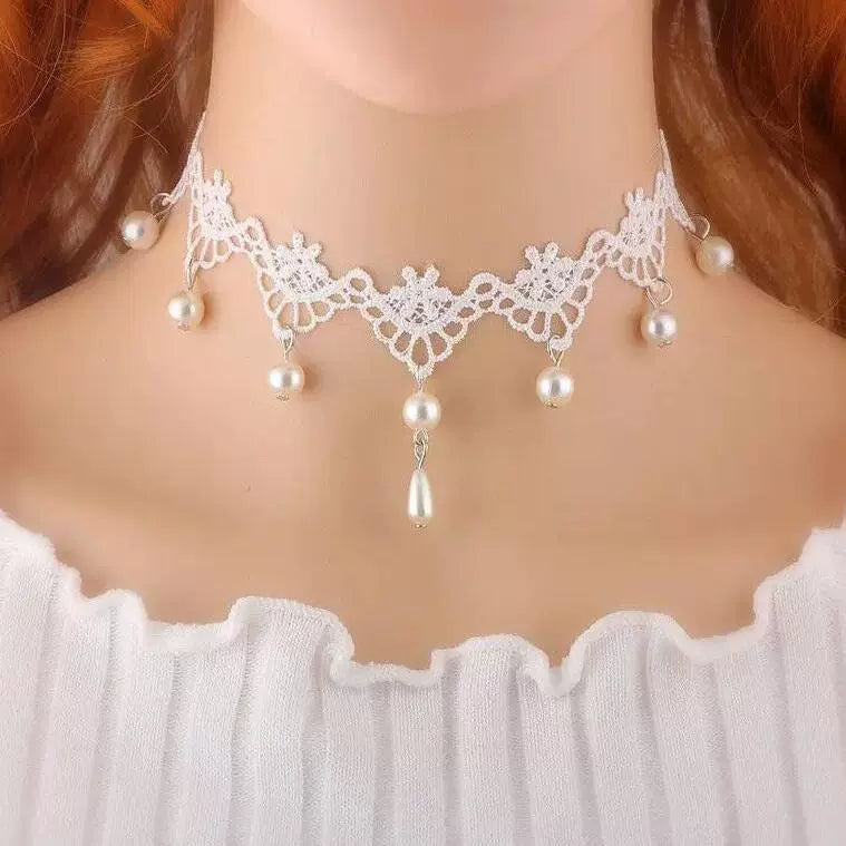 Amran Crystal Lace Choker - Style 28 [TK0UF78D]