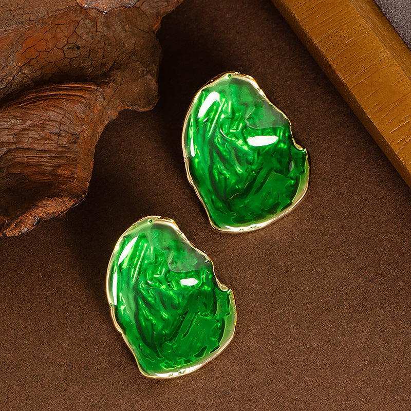 Ziana Irregular Enamel Drop Earrings - Style 3 [6Y1HF5Y8]
