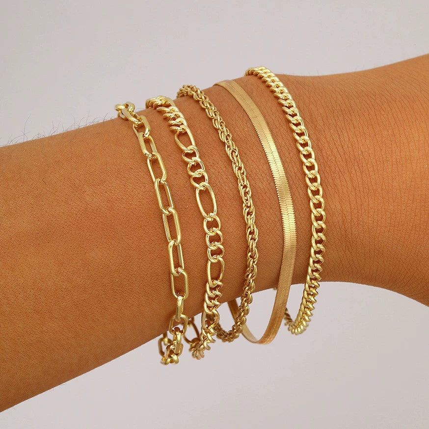 Makayla Stackable Bracelet Set - Style 6 [ZAMHUTE0]