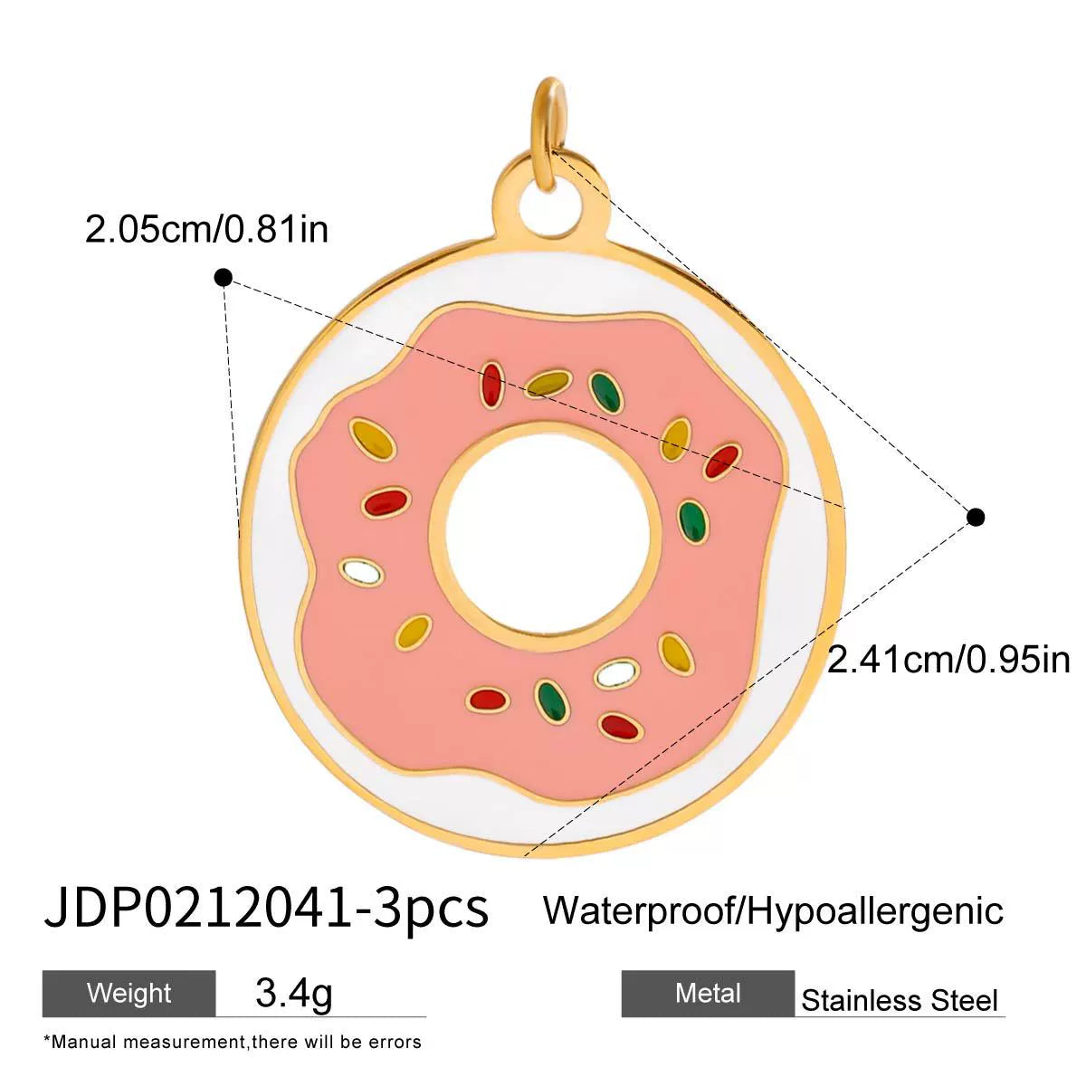 Kaylea Titanium Charm Pendants - JDP0212041-3pcs [KGM0ZSTD]
