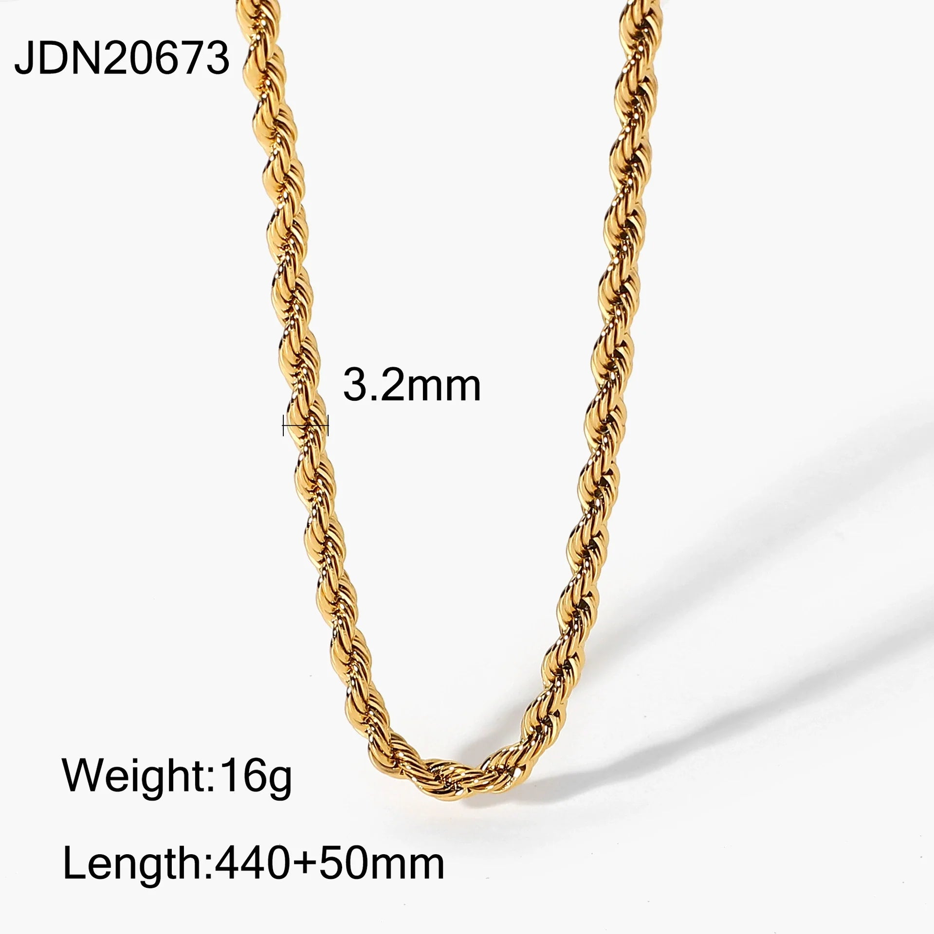 Jezebel Minimalist Gold Necklace - JDN20673