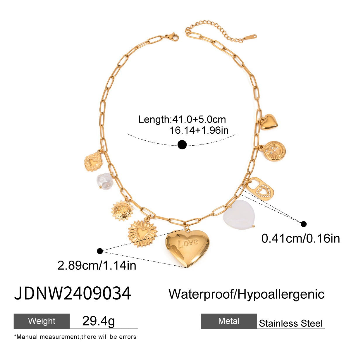 Reaghan Shell Charm Necklace - JDNW2409034 [G7QARGE2]