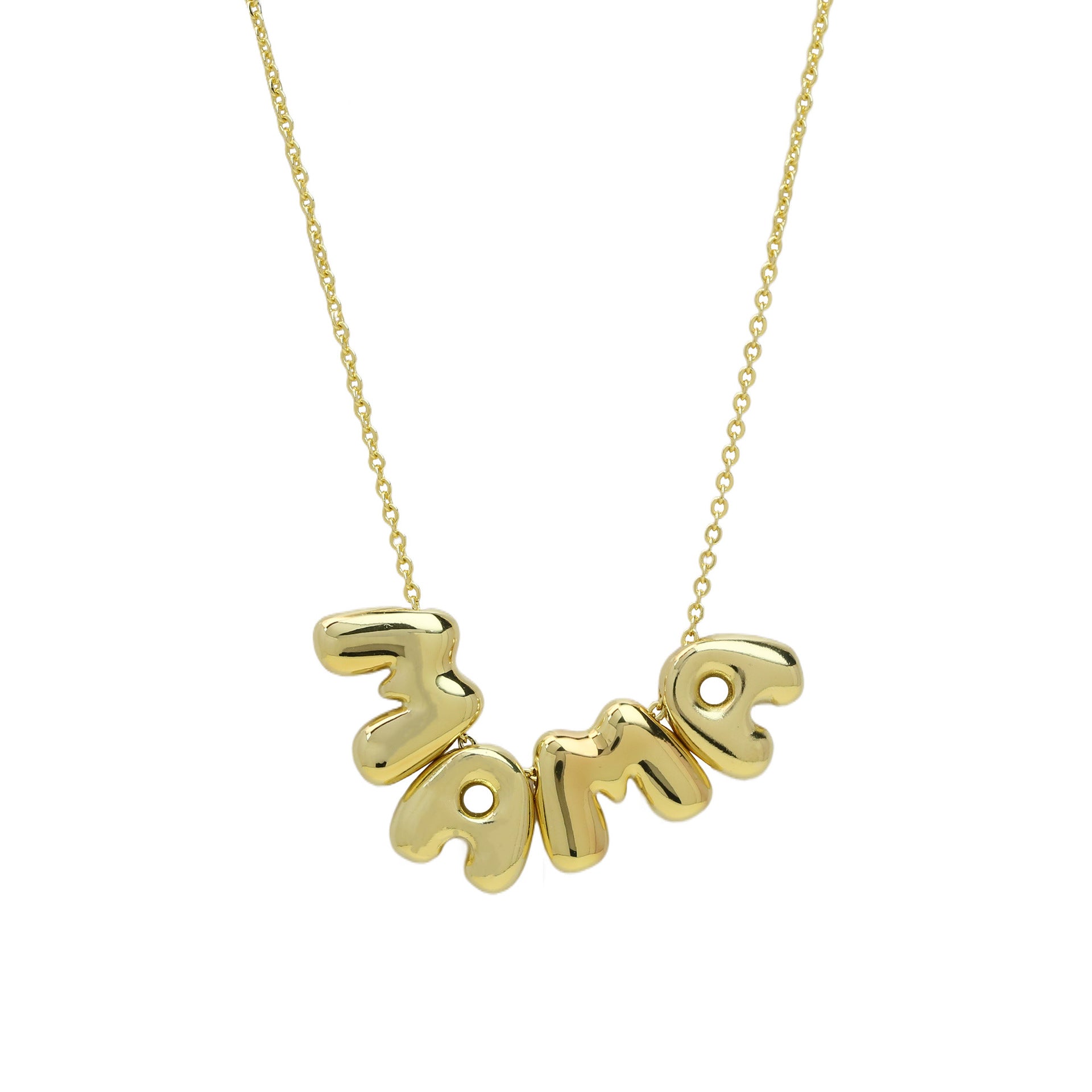 Aubry Dainty Letter Necklace - MAMA Pendant [JL7B3B1D]