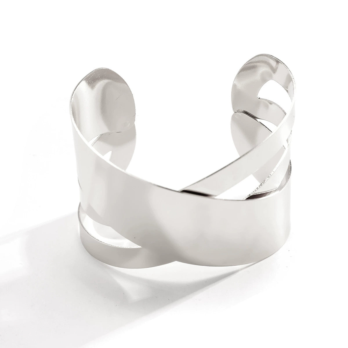 Claudia Geometric Cuff Bracelets - Style 01 Silver Tone [Y9JEZCCN]