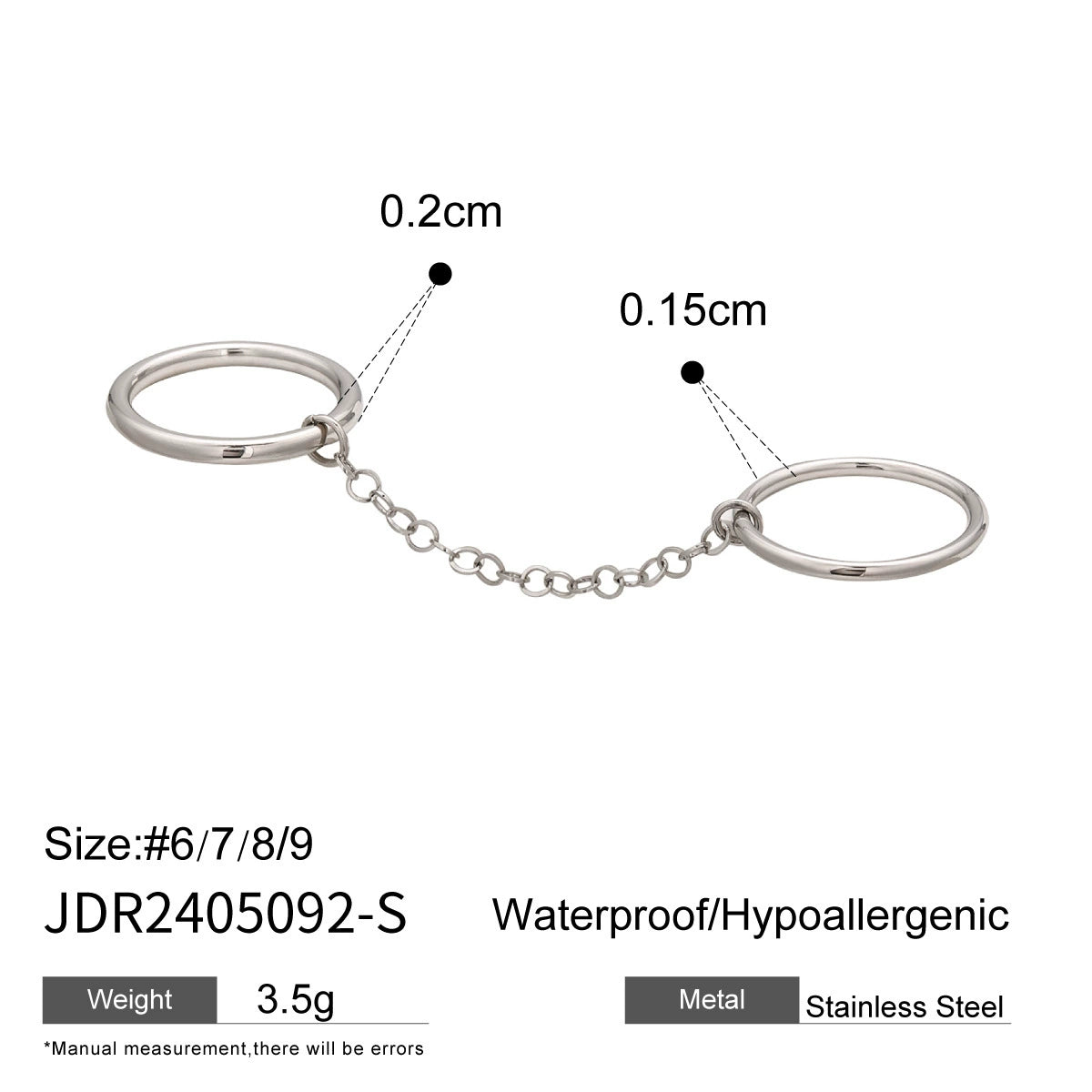 Kenna Stacked Pearl Rings - Design 05092-S, Size 8 [D2QKQKU7]