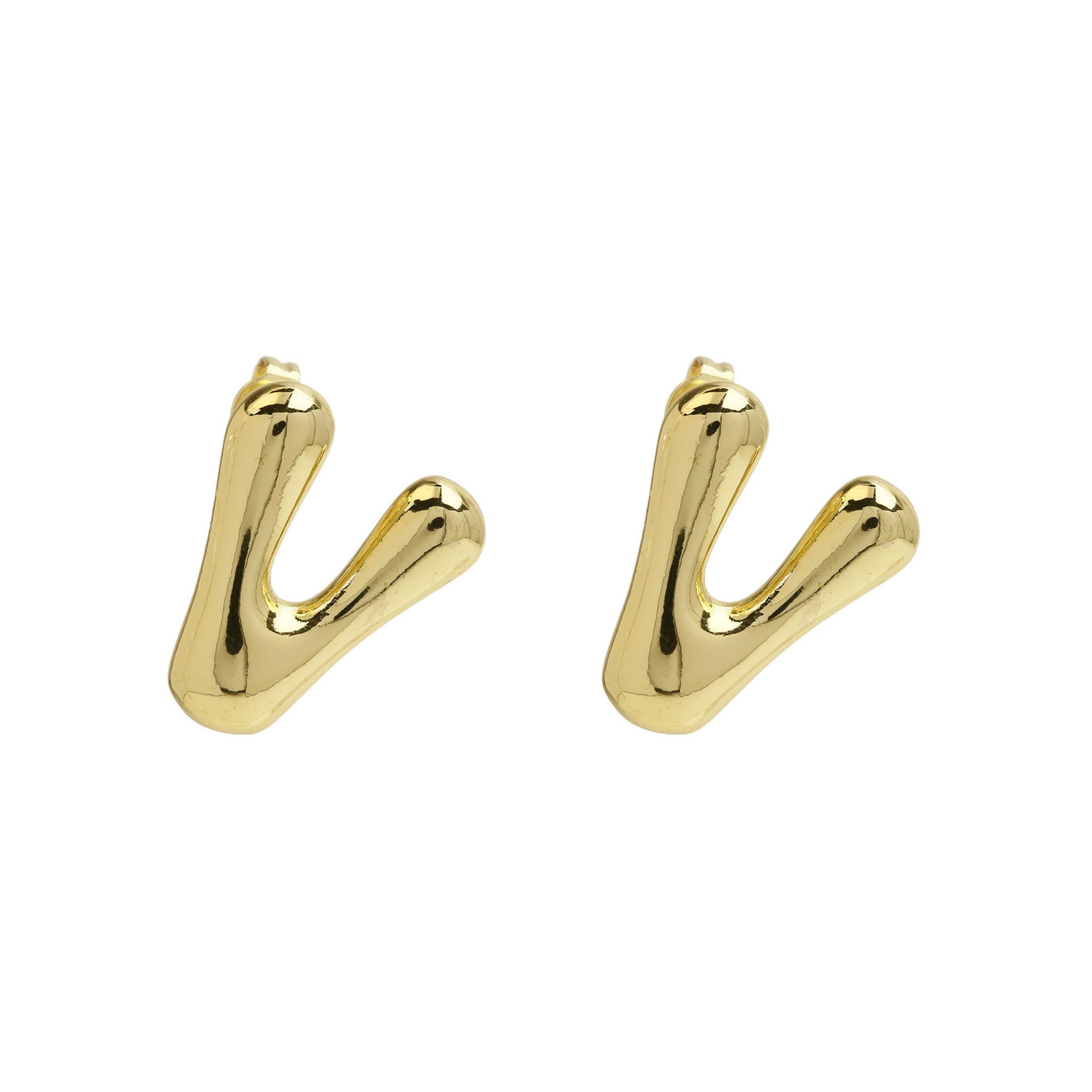 Kennedy Pave Initial Studs - V [T9JPH2I5]