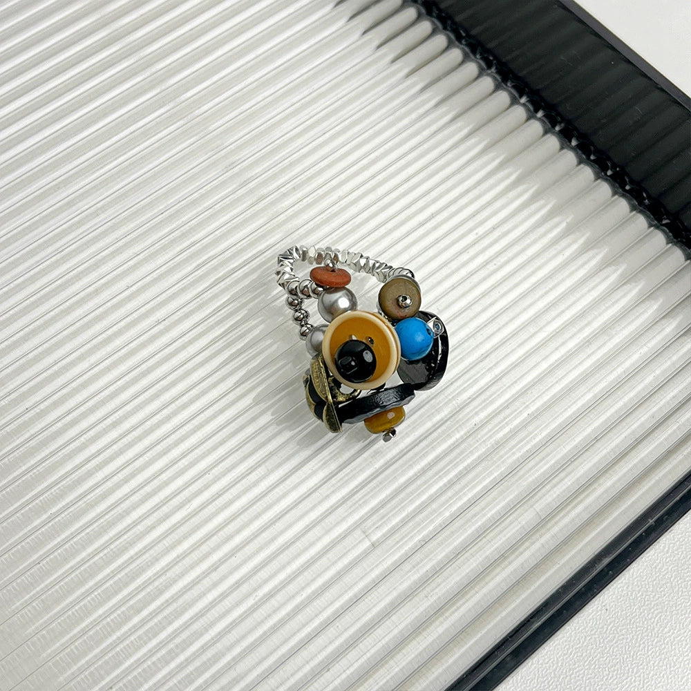 Jamileth Beaded Shell Ring - Style B [QUCYSMOI]