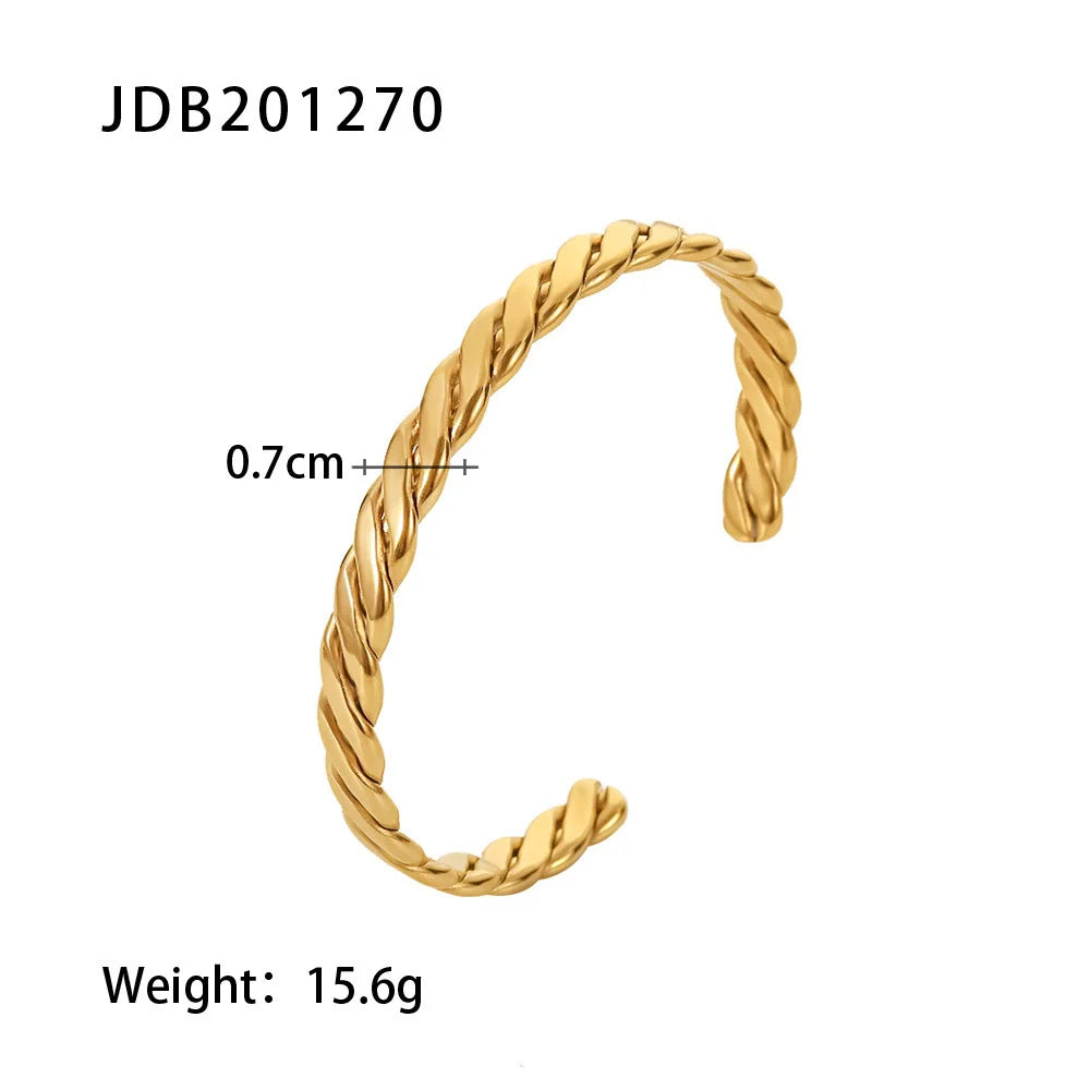 Agnes Zircon Inlaid Bracelet - JDB201270
