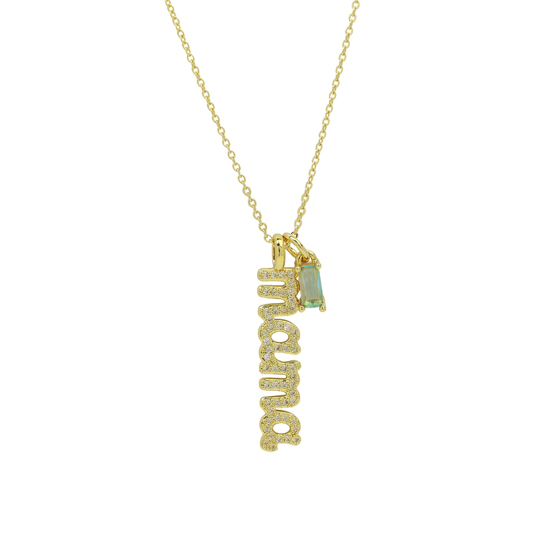 Alayjah Mama Birthstone Necklace - December Birthstone Necklace [UJZ8O5JJ]