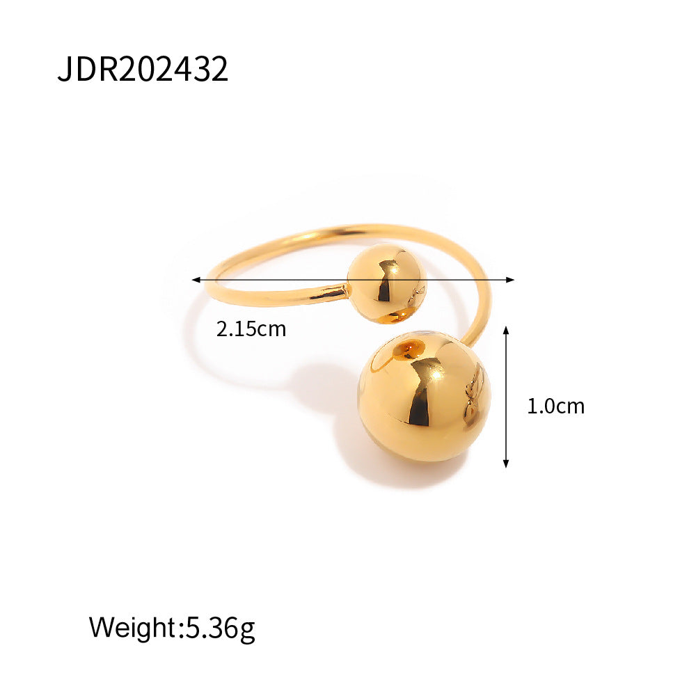 Kourtlyn Dainty Sphere Ring - JDR202432 [XJK5E0HE]