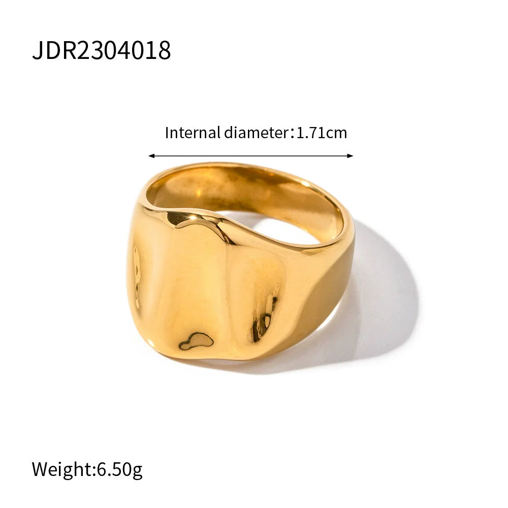 Aubrielle Stainless Steel Statement Ring - JDR2304018