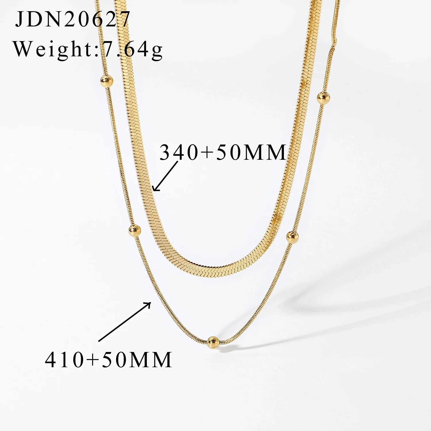 Jezebel Minimalist Gold Necklace - JDN20627