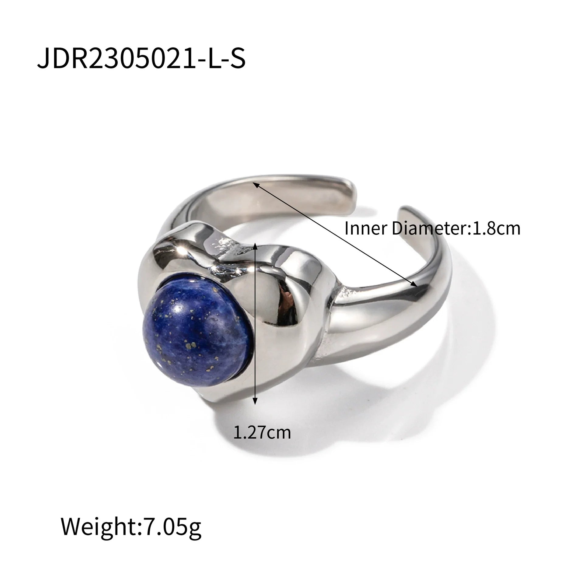 Mattie Tiger Eye Heart Ring - JDR2305021-L-S