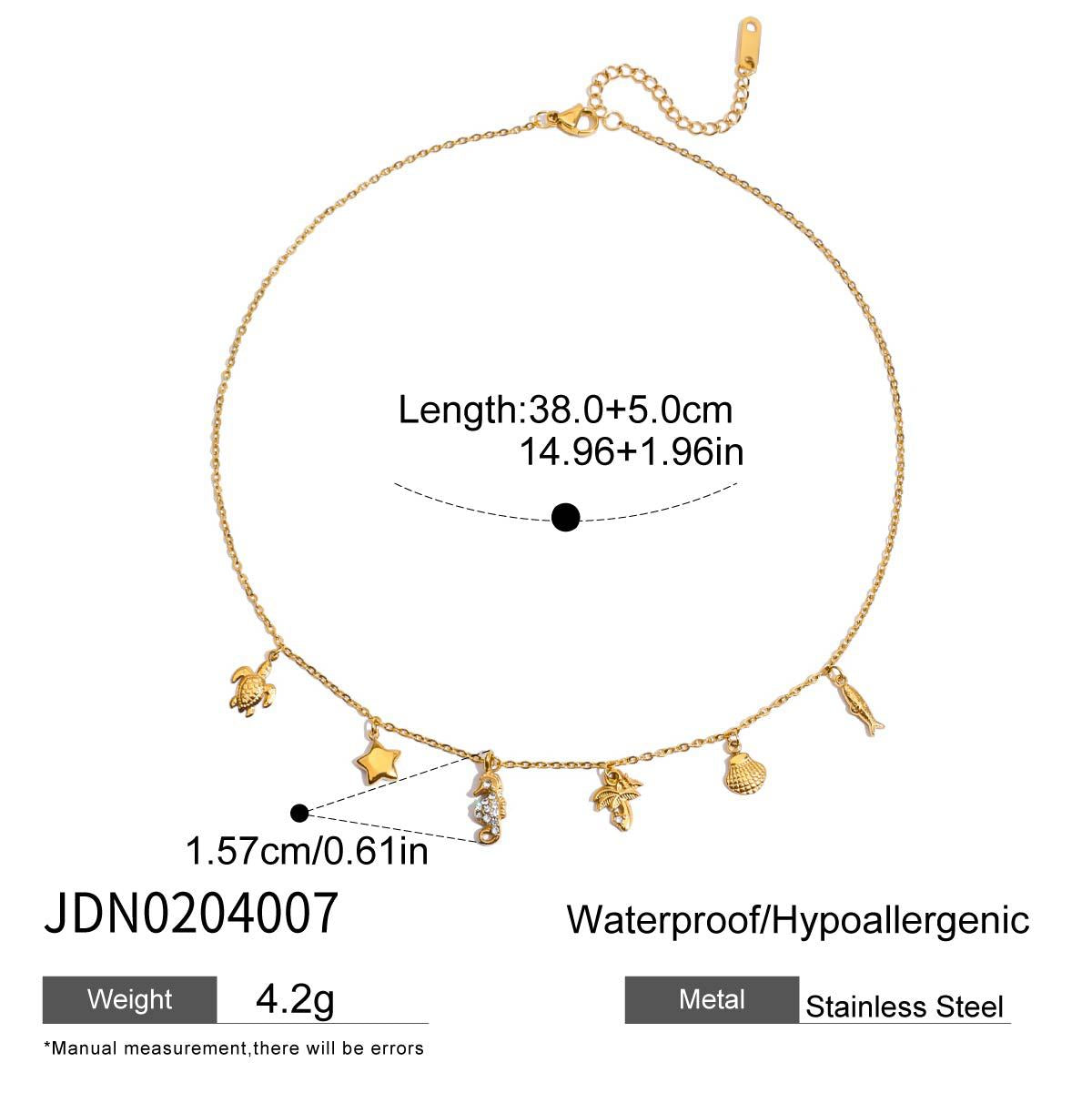 Arcadia Gold Layered Necklace - JDN0204007 [ZS05Y2EF]