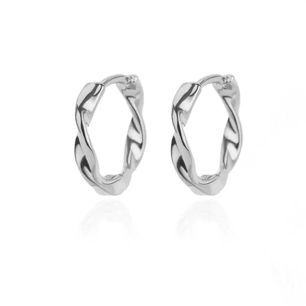 Phoebe Gold Chunky Hoop Earrings - E3120S-3