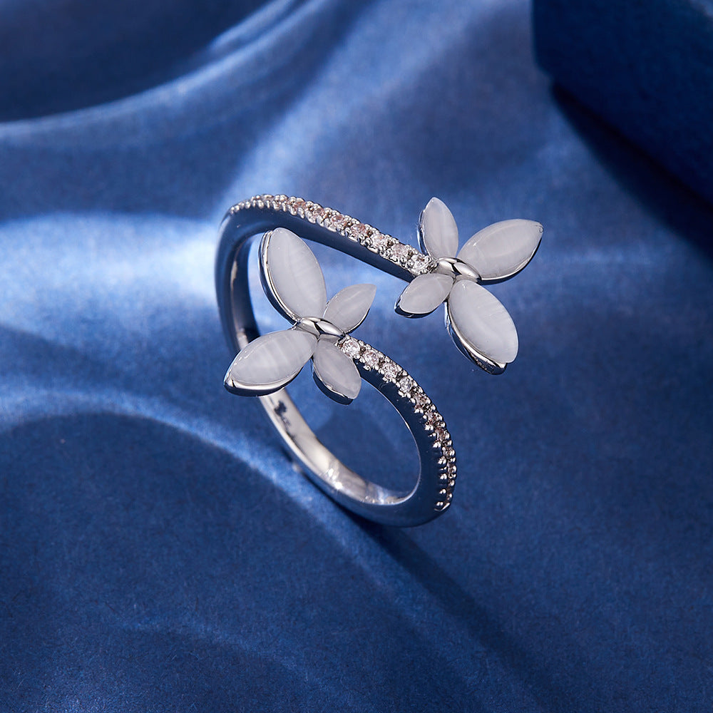 Everley Butterfly Adjustable Ring - Style 1 [38E3UOCR]