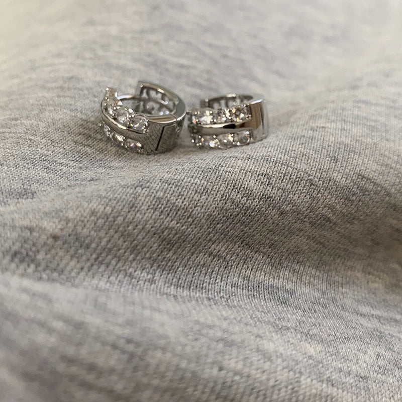 Zuleika PavŽ Hoop Earrings - Zircon Hoop